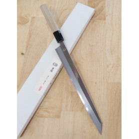 Couteau japonais Kiritsuke Yanagiba - SAKAI KIKUMORI - Choyo Serie - Aogami 1 - Tailles : 30cm