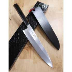 Couteau japonais de Chef Wagyuto - KAGEKYO - Série Kuroro - Blue Steel No.1 - Dimension: 24/27cm