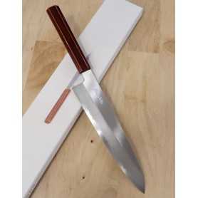 Couteau Gyuto de chef japonais - HADO - série Kijiro - Ginsan - Taille:24cm