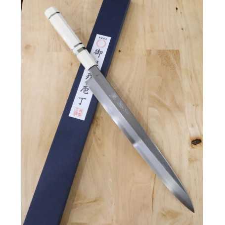 Couteau japonais Yanagiba - MIURA - Obidama Serie - manche damas Vg-10 custom - Taille:30cm