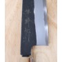 Couteau japonais Santoku - SUISIN - Série noire par Kenji Togashi - Shirogami2 - Taille:18cm