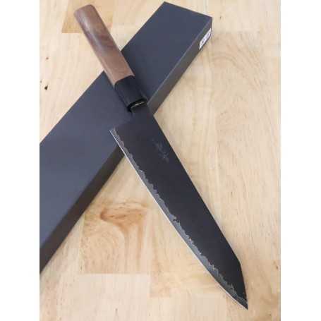 Couteau japonais de Chef Wagyuto avec pointe Kiritsuke - KAGEKIYO - Série Black Damascus - Acier Inox VG-10 - Dimension: 21/24cm