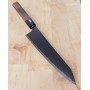 Couteau japonais de Chef Wagyuto avec pointe Kiritsuke - KAGEKIYO - Série Black Damascus - Acier Inox VG-10 - Dimension: 21/24cm