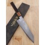 Couteau japonais Kiritsuke Bunka - MIURA Carbon aogami super Taille:16,5/18,5cm