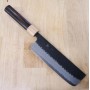 Couteau japonais Nakiri - MIURA - Super Aogami - Black Finish - Dimension: 17cm