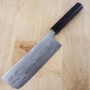 COUTEAU JAPONAIS NAKIRI - MIURA -AOGAMI 2 - GINRYU DAMASCUS SERIE- TAILLE : 15/16.5CM