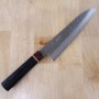 Couteau Gyuto de chef japonais - MIURA KNIVES - Série Aka Tsuchime VG10 - Taille : 21cm