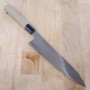 Couteau de chef japonais gyuto TAKADA NO HAMONO Ginsan Suiboku Taille:24cm
