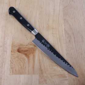 Couteau Petty japonais - MIURA - Aogami Super - Finition noire - Taille : 13.5cm