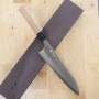 Couteau de chef Gyuto japonais - YOSHIMI KATO - Super Aogami Nashiji Serie - Taille : 21cm