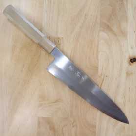 Couteau de chef japonais gyuto - MIURA - Itadaki Series - Yoshikazu Tanaka - acier blanc 2 -shinogi - Taille:21/24cm
