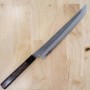 Japanese sakimaru takobiki knife NIGARA Carbon super blue steel hammered kurouchi Size:30cm