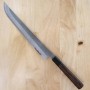 Japanese sakimaru takobiki knife NIGARA Carbon super blue steel hammered kurouchi Size:30cm