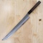 Japanese sakimaru takobiki knife NIGARA Carbon super blue steel hammered kurouchi Size:30cm