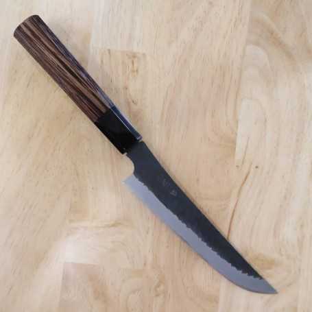 Japanese butcher knife NIGARA Stainless SG2 hammered kurouchi Size:17cm