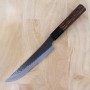 Japanese butcher knife NIGARA Stainless SG2 hammered kurouchi Size:17cm