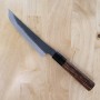 Japanese butcher knife NIGARA Stainless SG2 hammered kurouchi Size:17cm