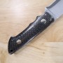 SHIN KNIVES - SHINJI IKEDA Black Carbon Hunter VG10 Damascus Copper Wire Carbon Fiber Hanlde 11cm