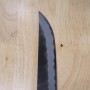 Couteau japonais Sakimaru Sujihiki - NIGARA - Kurouchi Tsutime - Acier super bule - Taille:27cm