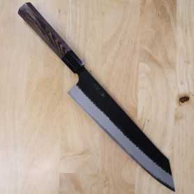 Couteau japonais kiritsuke chef gyuto - NIGARA - finition noire SPG2 - Taille : 21/24/27CM