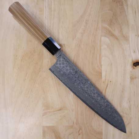 Couteau japonais de gyuto chef - NIGARA - Anmon SPG2 damas - Taille : 21/24CM