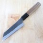 Couteau japonais petit santoku - NIGARA - Kurouchi Tsuchime - SG2 - Taille : 12cm