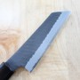 Couteau japonais petit santoku - NIGARA - Kurouchi Tsuchime - SG2 - Taille : 12cm