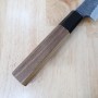 Couteau japonais petit santoku - NIGARA - Kurouchi Tsuchime - SG2 - Taille : 12cm