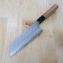 Couteau japonais Nakiri - NIGARA - Migaki Tsutime - SG2 - Taille : 18cm