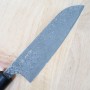 Couteau Santoku Japonais - YOSHIMI KATO - Série Damas Nickel - Taille : 16,5cm