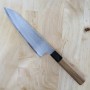 Couteau de chef japonais gyuto - NIGARA - Migaki Tsuchime - SG2 - Taille : 21/24cm