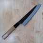 Couteau de chef japonais gyuto - NIGARA - Kurouchi Tsuchime - SG2 - Taille : 21cm