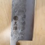 Couteau japonais nakiri MIURA Ginsan nashiji Taille:16,5cm