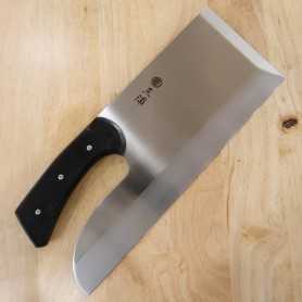 Couteau japonais Sobakiri Menkiri - MIURA - Inoxydable pour droitier - Taille : 33cm