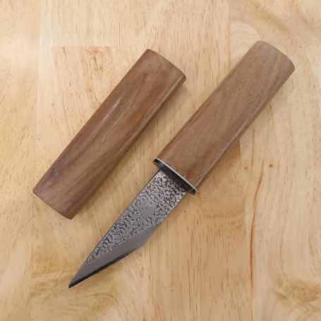 Kiridashi fait main pour gaucher - KANEMOTO - Bleu carbone 2 - Taille:90mm