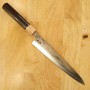 Couteau japonais sujibiki à trancher - YUTA KATAYAMA - Damas VG-10 - Manche en bois de rose - Taille:24/27cm