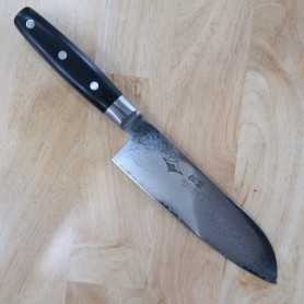 Couteau japonais santoku SHOSUI Vg-10 damas 69 couches Taille:18cm