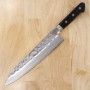 Couteau japonais Gyuto Chef - MIURA - Ginsan inoxydable - Manche noir - Taille : 21cm