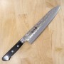 Couteau japonais Gyuto Chef - MIURA - Ginsan inoxydable - Manche noir - Taille : 21cm