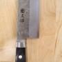 Couteau japonais nakiri - MIURA - Ginsan inoxydable - Manche noir - Taille : 16,5cm