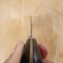 Couteau japonais nakiri - MIURA - Ginsan inoxydable - Manche noir - Taille : 16,5cm
