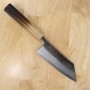Couteau japonais kiritsuke deba MIYAZAKI KAJIYA Acier bleu Manche en chêne Taille:15cm