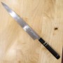 Couteau japonais Yanagiba - MIURA - Série Itadaki - Aogami Super - Manche en bois d'ébène - Taille:30cm