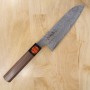 Couteau santoku japonais SHIGEKI TANAKA Spg2 damas - Taille:16,5mm