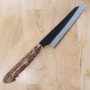 Japanese honesuki knife - NIGARA - SG2 stainless steel - Kurouchi tsutime - Maple custom handle Size:15cm