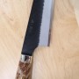 Japanese honesuki knife - NIGARA - SG2 stainless steel - Kurouchi tsutime - Maple custom handle Size:15cm