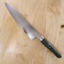 Couteau japonais de Chef Gyuto - ZANMAI - Série Revolution - Manche Décagonal Verte - Acier SPG2 - Dimension: 21cm