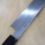 Couteau japonais Sakimaru Yanagiba - MIURA - Obidama Serie - finition miroir - Shirogami 2 - Bois d'ébène - Taille : 27/30cm