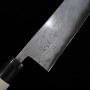 Japanese tsubaki knife - MIYAZAKI KAJIYA - Damascus - Carbon super blue steel - Size:21cm