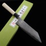 Japanese tsubaki knife - MIYAZAKI KAJIYA - Damascus - Carbon super blue steel - Size:21cm